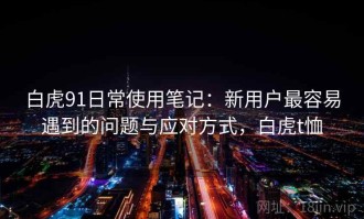 白虎91日常使用笔记：新用户最容易遇到的问题与应对方式，白虎t恤