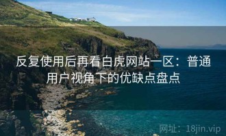 反复使用后再看白虎网站一区：普通用户视角下的优缺点盘点
