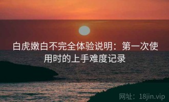 白虎嫩白不完全体验说明：第一次使用时的上手难度记录