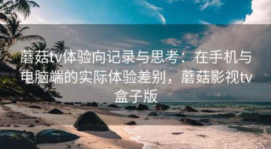 蘑菇tv体验向记录与思考：在手机与电脑端的实际体验差别，蘑菇影视tv盒子版