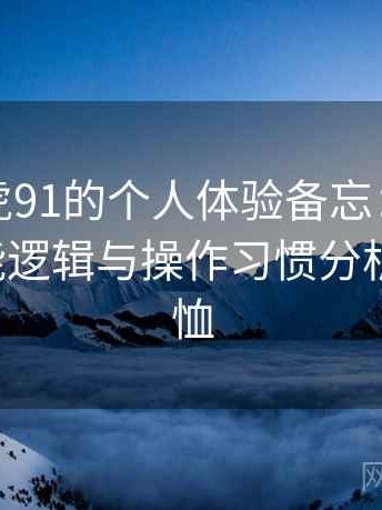 关于白虎91的个人体验备忘：界面设计、功能逻辑与操作习惯分析，白虎t恤
