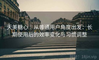 天美糖心｜从普通用户角度出发：长期使用后的效率变化与习惯调整