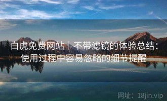 白虎免费网站｜不带滤镜的体验总结：使用过程中容易忽略的细节提醒