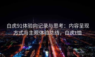 白虎91体验向记录与思考：内容呈现方式与主观体验总结，白虎t恤