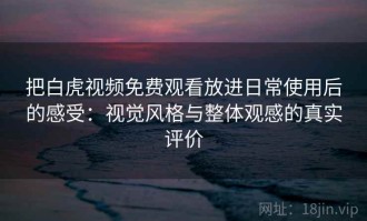 把白虎视频免费观看放进日常使用后的感受：视觉风格与整体观感的真实评价