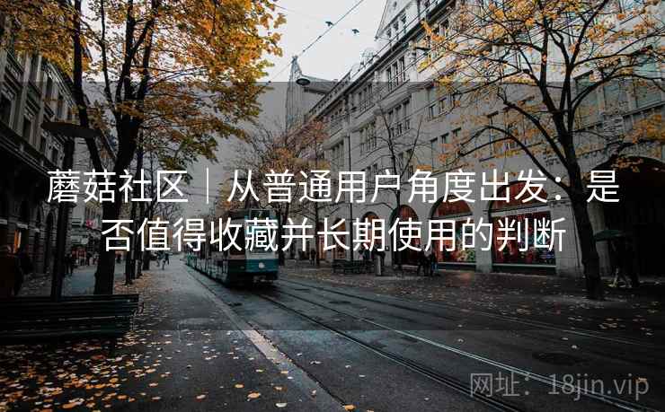 蘑菇社区｜从普通用户角度出发：是否值得收藏并长期使用的判断