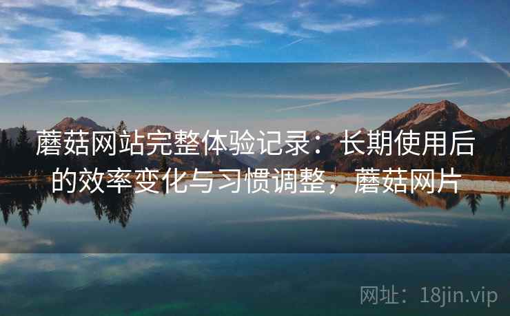 蘑菇网站完整体验记录：长期使用后的效率变化与习惯调整，蘑菇网片