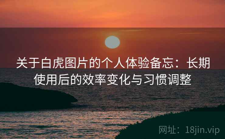 关于白虎图片的个人体验备忘：长期使用后的效率变化与习惯调整