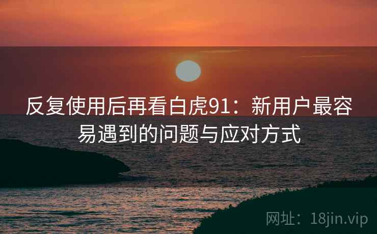反复使用后再看白虎91:新用户最容易遇到的问题与应对方式 反复使用后再看白虎91:新用户最容易遇到的问题与应对方式